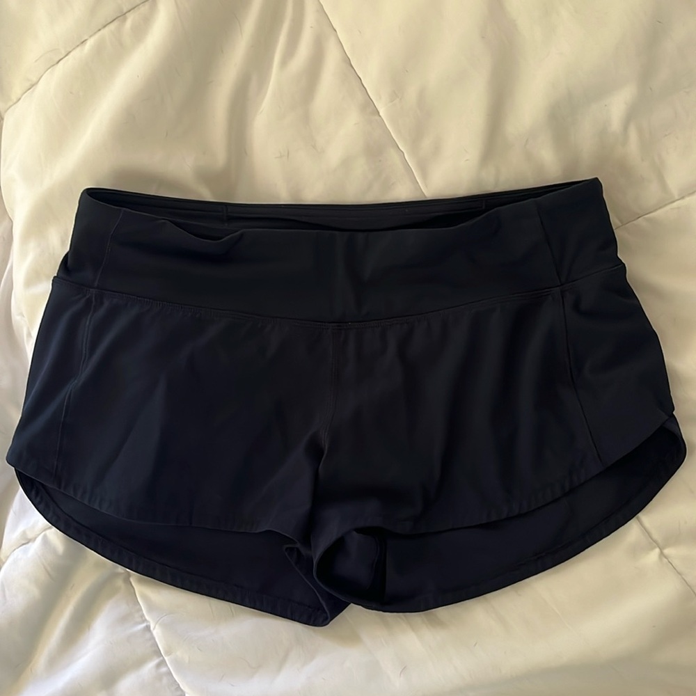 Lululemon Speed Up Shorts Low-Rise 2.5” Navy